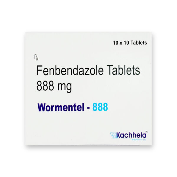 Fenbendazole 888mg Human (Wormentel) Tablets
