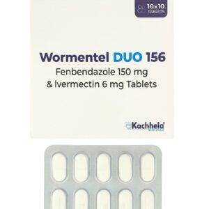 Wormentel DUO 156 (Fenbendazole 150mg & Ivermectin 6mg) Tablets